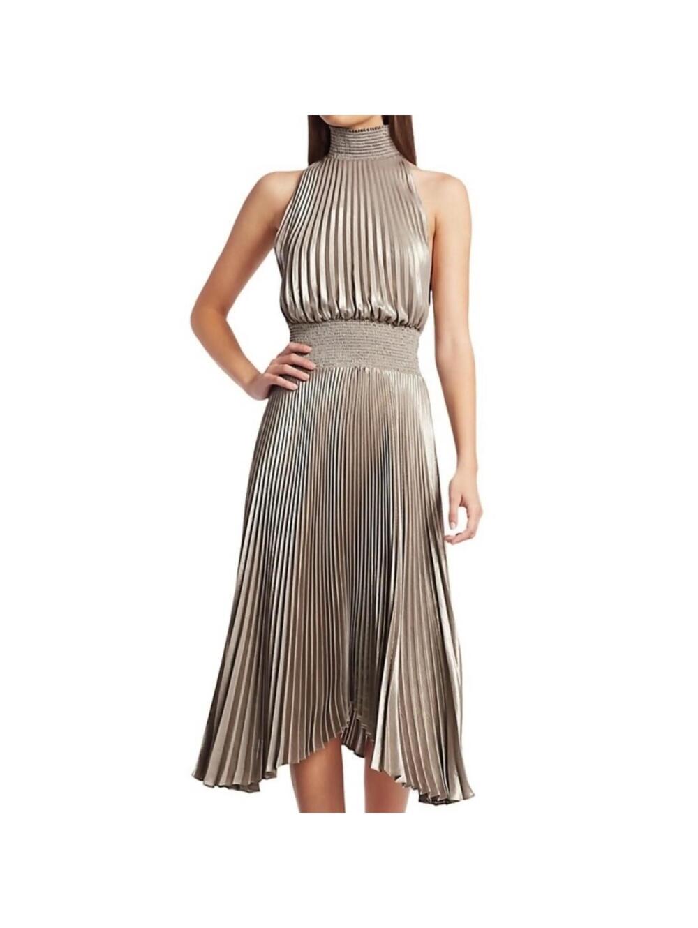 ALC Renzo Pleated Cocktail Dress EUC
